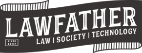 The logo of LawFather a Denver and Portland based attorney web design and media company